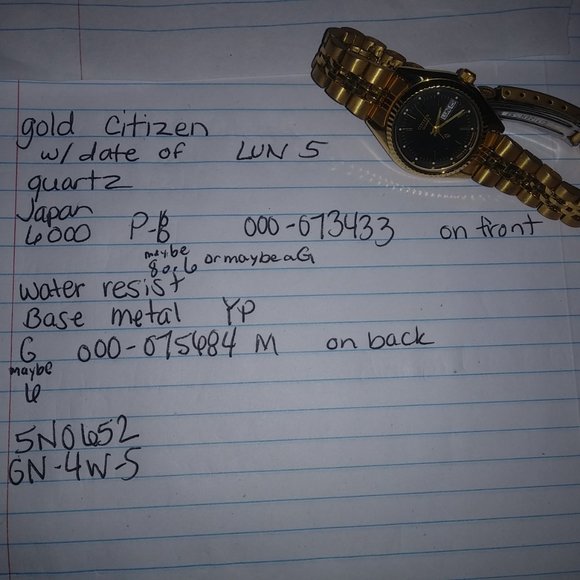 Gold Citizen Watch